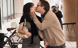Marc Emery kisses his wife Jodie goodbye before turning himself in to Canadian authorities. Marc will be extradited to the USA to face charges for selling cannabis seeds on the Internet. (Photo by Bill Keay, PNG)